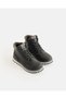 Boys Black Colour Block High Top Boots - 2