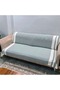 Cotton Non-Slip Zigzag Sofa Cover (170X210) - Khaki Green - 3