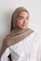 Leaf Pattern Silky Jacquard Shawl - 3