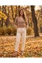 Women's Striped Pearl Button V-Neck Long Sleeve Knitwear Cardigan