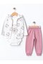 Baby Girl Set with Hooded Vest - 2