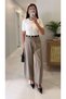 Vinda Khaki High Waist Balloon Cut Trousers - 3