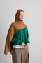 Honeycomb Pattern Silky Jacquard Shawl - 2