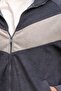 Smoked Stripe Detailed Double Zipper Men's Fleece Cardigan E7191 - 5