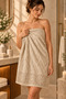 Beige Bath Towel 100% Cotton Water Absorbent Soft Daily Use