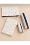 Lizy 4-Piece Stationery Set – Makeup Bag, Notebook, Coin Purse, and Pen Holder - 3