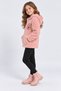 Girl's Hooded Plush Cardigan with Zipper, Floral Embroidery, Pockets, Soft Textured Winter Jacket Ak4125 - 4