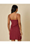 Women Burgundy Padded Lace Babydoll - 3