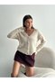 Buttoned V-Neck Knitwear Cardigan - 4
