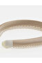 Women Beige Pearl Embellished Headband - 3