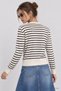 Striped Seasonal Knitwear Cardigan 4413 Lki̇0068 Bone Black - 5