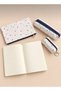 Lizy 4-Piece Stationery Set – Makeup Bag, Notebook, Coin Purse, and Pen Holder