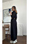 Black Hooded Crop Triple Set - 3223 - 5