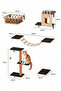 Wall-Mounted Cat Furniture 5-in-1 Set Shelves with Hammock, Condo, Bridge, Ladder & Steps for Indoor Cats, Safe & Stable Design