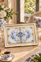 Çırağan Glass Printed Rectangular Serving Tray 48X29 cm Hologram Tray with Gold Handles - 6