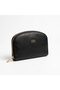 Women's Zippered Black Leather Wallet Mini Size Daily Use - - 2