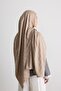 Crystal Pattern Silky Jacquard Shawl - 3