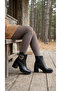 Women's Leather Look Large Buckle Thick Heeled Casual Boots - 5