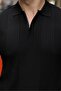 Black Polo Neck Slim Fit Men's Knitwear Sweater E7527 - 5