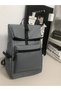 Grey Plain Backpack - 4