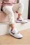 Girl's Cherry Patterned, Velcro, Lace-Up Look, Casual Boots - 7