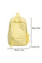 Yellow Star Quilted Backpack - 6