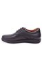 Dma08-436 Black Orthopedic Daily Lace-Up Men's Leather Shoes - 3