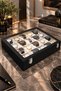 Watch Box 20-Piece Black with White Interior - 4