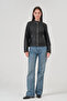 Women's coat women's faux leather short coat - 5