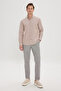 Men's Mink Slim Fit Slim Fit Buttoned Collar Cotton Oxford Shirt - 3
