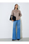 Brown Striped Mandarin Collar Long Sleeves Shirt - 2