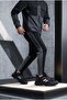 Men's Black White Water Repellent Casual Sneaker Sports Shoes 071 - 2