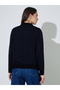 Black Solid Mixed Yarn Regular Fit Sweater - 5