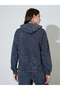 Charcoal Acid Washed Long Sleeves Oversized Hoodie - 4