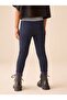 Girl's Steel Knitted Combed Cotton Tights Navy Blue - 2