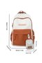 Plain Backpack with Zip - 4