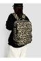 Khaki Leopard Print Backpack - 6