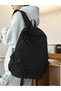 Black Plain Backpack - 2