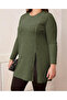 Plus Size Ribbed Long Sleeve Tunic Top - 5