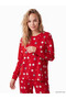 Esvab • Modern & Distinctive New Year's Themed Women's Pajama Set - 3
