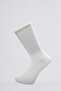Tennis Cotton Plain White Socks 3-Piece Set