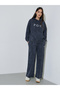 Charcoal Acid Washed Wide Leg Joggers - 2