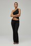 Black Double Set with Eyelet Details, Lycra Bottom and Top Set