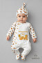 Grandma's Honey Written Newborn Baby Romper Hat Set Bee Pattern 100% Cotton Snap Fastener Baby Romper - 4