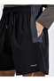 Black Color Block Regular Fit Running Shorts - 3