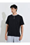 Black Henley Neck T-Shirt and Grey Shorts Pyjama Set - 2