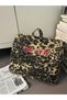 Leopard Pattern Canvas Backpack - 4