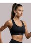 Black Padded Sports Bra for Active Lifestyles - 3