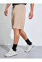 Men Khaki Training Shorts with Side Pocket