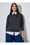 Charcoal Solid Long Sleeves Regular Fit Sweatshirt
